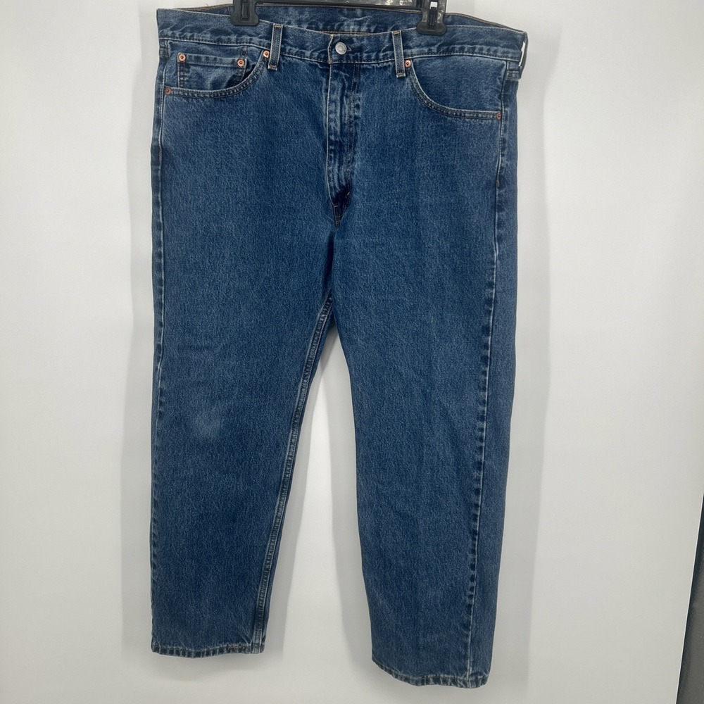 Levis Mens 505 Jeans 40x29 Straight Leg Regular Fit Stonewash Blue Denim